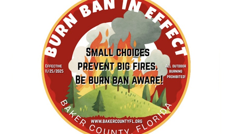 Baker County Officials Remind Residents That Burn Ban Continues Despite Recent Rain