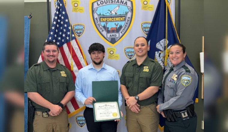 Baton Rouge Community College Student Completes LDWF Enforcement Division Internship Program