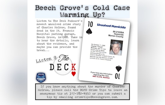 Beech Grove Police Reinvigorate 1988 Cold Case of Charles "Chuck" McGraw's Unsolved Murder