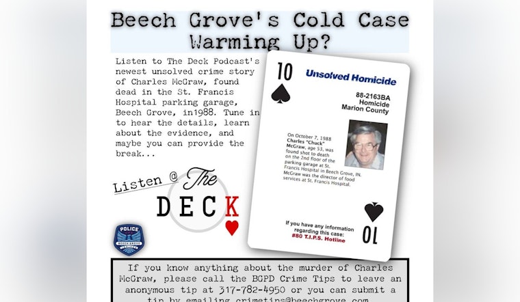 Beech Grove Police Reinvigorate 1988 Cold Case of Charles "Chuck" McGraw's Unsolved Murder
