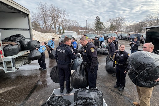 Blaine and Mounds View Police Departments Rally Community in Successful Winter Coat Drive