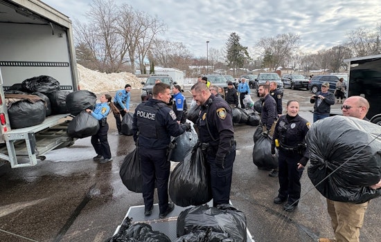 Blaine and Mounds View Police Departments Rally Community in Successful Winter Coat Drive