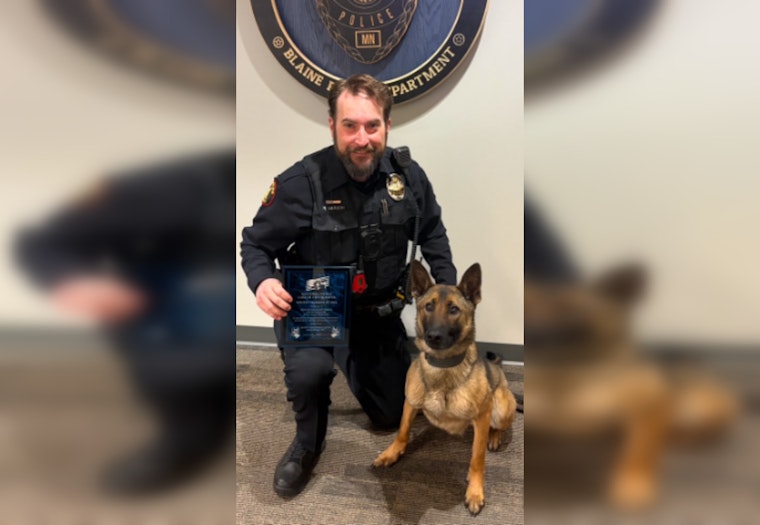 Blaine's Finest on Four Paws: K9 Hector Serves with Dedication and Heart alongside Officer Larson