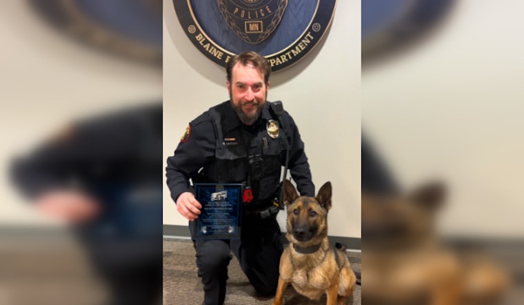 Blaine's Finest on Four Paws: K9 Hector Serves with Dedication and Heart alongside Officer Larson