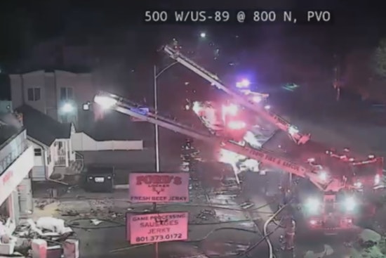 Blaze Engulfs Two Businesses in Provo, Historic Ford's Meat Locker Destroyed, No Injuries Reported