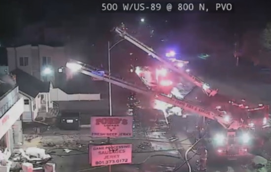 Blaze Engulfs Two Businesses in Provo, Historic Ford's Meat Locker Destroyed, No Injuries Reported