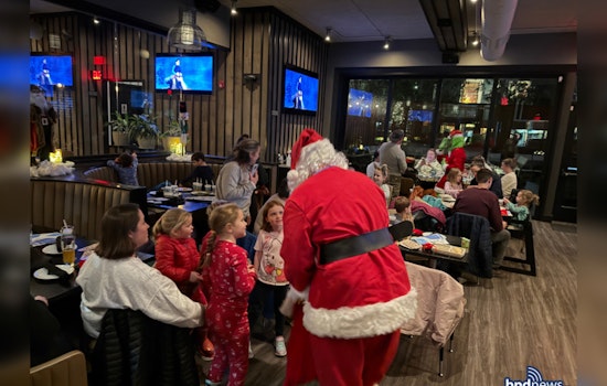 Boston Police Spread Holiday Cheer at West Roxbury YMCA's "Polar Express" Night