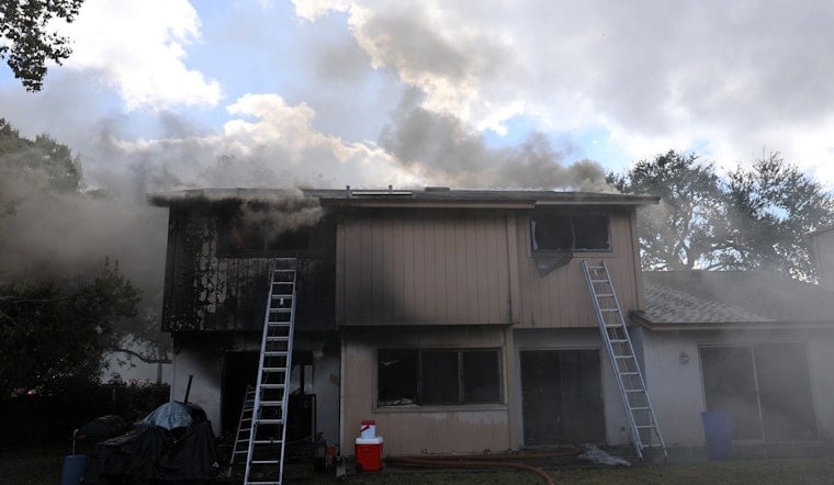 Brandon Home Engulfed in Flames, Hillsborough County Fire Rescue Swiftly Extinguishes Blaze with No Injuries Reported