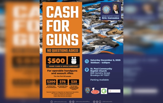 Brooklyn DA and NYPD Offer $500 and AirPods for Guns at East New York Buyback Event