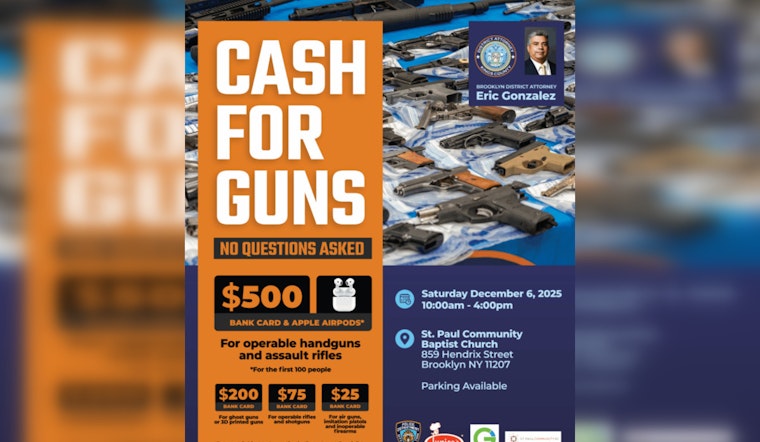 Brooklyn DA and NYPD Offer $500 and AirPods for Guns at East New York Buyback Event