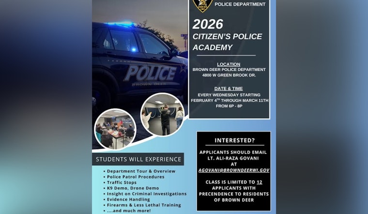 Brown Deer Police Host Citizen Academy for Residents to Experience Law Enforcement Firsthand
