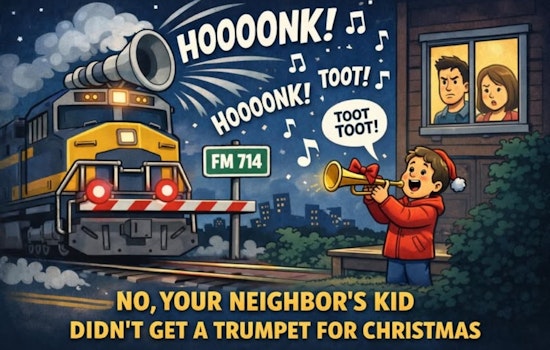 Burleson, Texas, Residents Plagued by Continuous Train Horn on Christmas Day