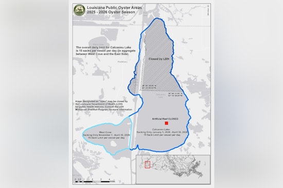 Calcasieu Lake Opens for 2025-2026 Public Oyster Season, A Boost for Louisiana's Seafood Industry