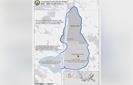 Calcasieu Lake Opens for 2025-2026 Public Oyster Season, A Boost for Louisiana's Seafood Industry