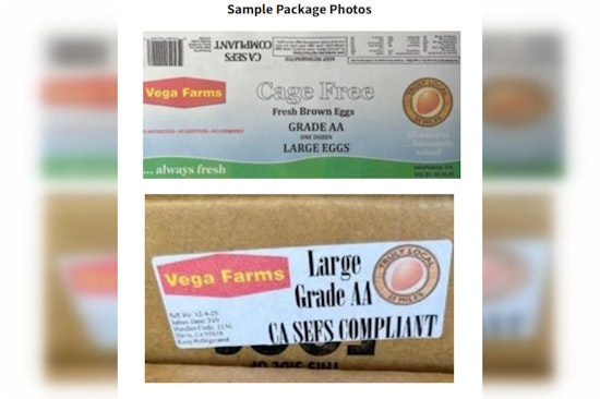 California Health Authorities Warn Against Salmonella Outbreak Linked to Vega Farms Eggs; Recall Underway