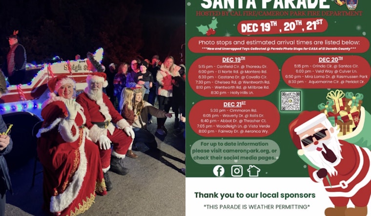Cameron Park Gears Up for Festive Santa Parade Benefiting CASA El Dorado