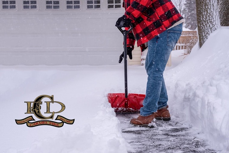 Carmel Fire Department Warns Residents of Snow Shoveling Risks, Highlights Heart Attack Symptoms