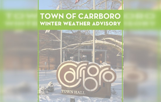 Carrboro and Triangle Area on Alert for Snow and Flash Freeze, Commutes May Be Impacted