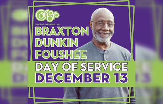 Carrboro to Celebrate 'Braxton Dunkin Foushee Day of Service' Honoring Local Hero's Legacy