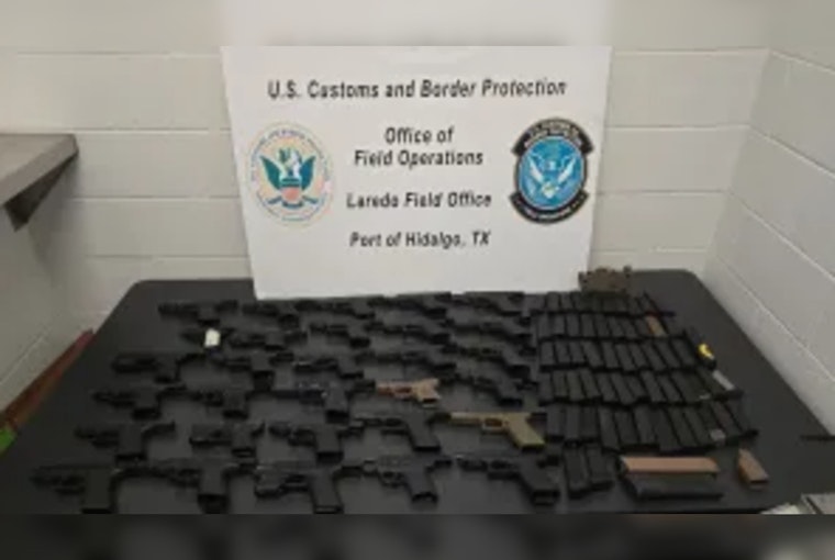 CBP at Anzalduas Bridge Seize Cache of Firearms Bound for Mexico, Suspect Arrested