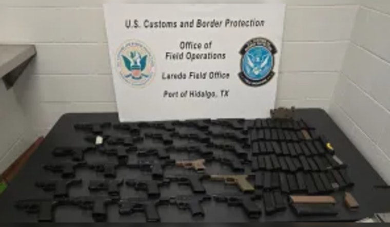 CBP at Anzalduas Bridge Seize Cache of Firearms Bound for Mexico, Suspect Arrested