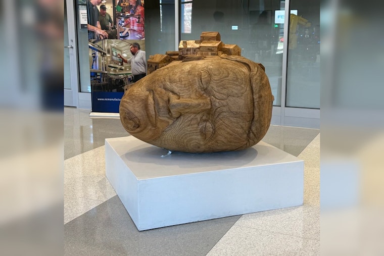 Charles Pilkey Donates Signature Sculpture "The Architect’s Dream" to Rowan Cabarrus Community College in Kannapolis