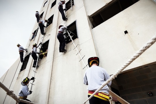 Charlotte Fire Department Upholds Tradition With Pompier Ladder Training Regimen