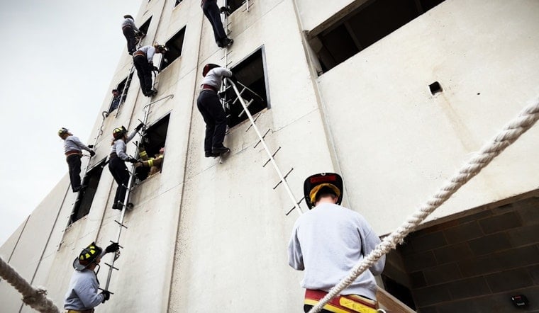 Charlotte Fire Department Upholds Tradition With Pompier Ladder Training Regimen