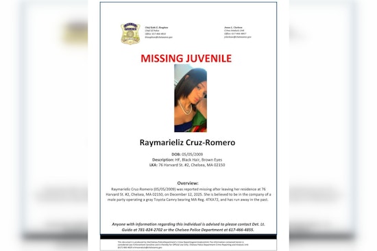 Chelsea Police Seek Public's Assistance in Locating Missing Teen Raymarieliz Cruz-Romero