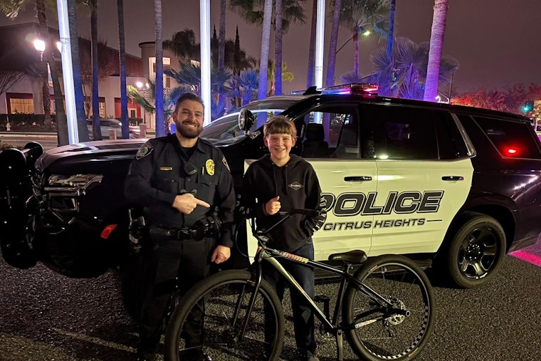 Citrus Heights Officer Channels Inner Magnum P.I. to Recover Teen's Stolen Bike