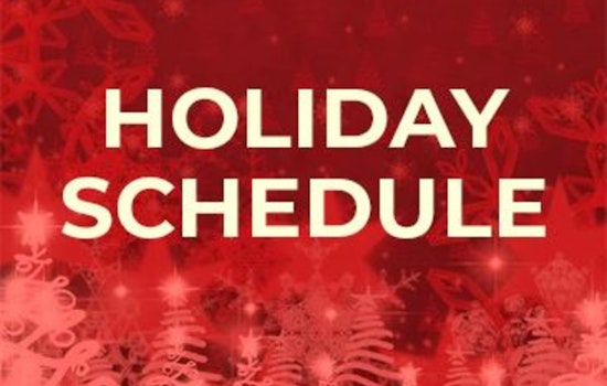 City and Broward County Announce Altered Schedules for Holidays, Garbage Collection and Park Hours Adjusted