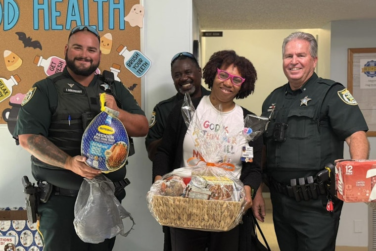 Clay County Sheriff's Deputies Deliver Thanksgiving Joy to Florida Resident