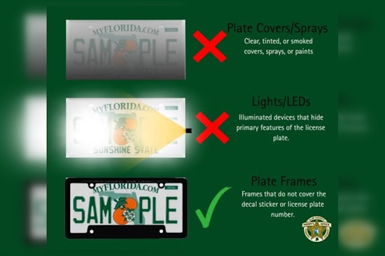 Clay County Sheriff's Office Clarifies New License Plate Regulations in Florida