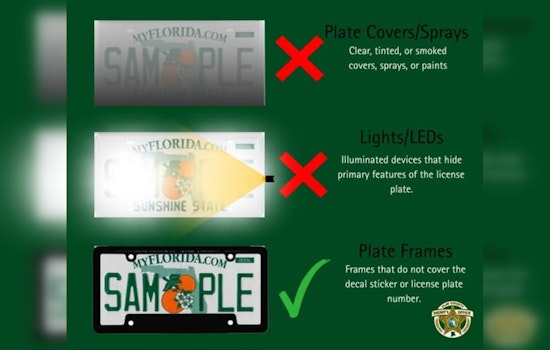 Clay County Sheriff's Office Clarifies New License Plate Regulations in Florida