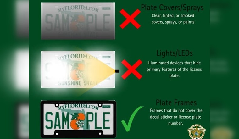 Clay County Sheriff's Office Clarifies New License Plate Regulations in Florida