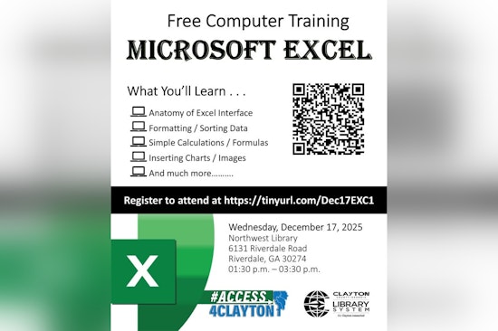 Clayton County Offers Community Microsoft Excel Training to Boost Digital Skills