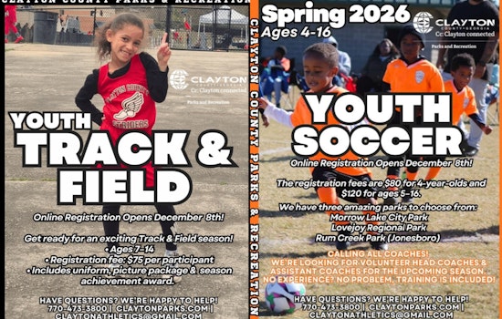 Clayton County Opens Registration for Youth Soccer and Track Programs, Deadline on December 31