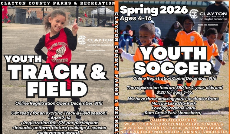 Clayton County Opens Registration for Youth Soccer and Track Programs, Deadline on December 31