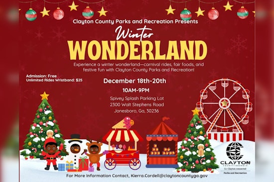 Clayton County to Host Festive Winter Wonderland Carnival in Jonesboro with Free Admission