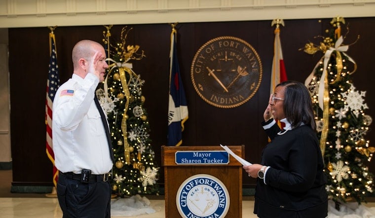 Cody Brooks Sworn In as Fort Wayne Fire Department's New Deputy Chief
