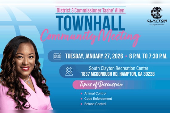Commissioner Tashé Allen Hosts District 3 Townhall in Clayton County, Offers Both In-Person and Virtual Participation Options