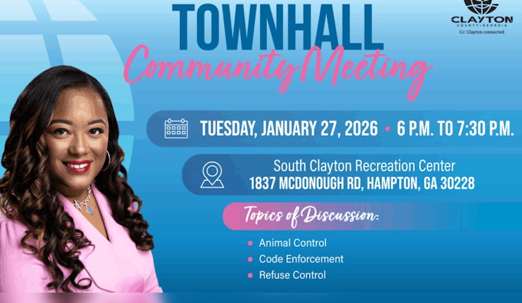 Commissioner Tashé Allen Hosts District 3 Townhall in Clayton County, Offers Both In-Person and Virtual Participation Options