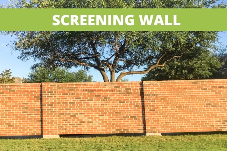Construction on Screening Wall Begins in Park Ridge Estates, Lewisville Advises Caution and Pet Safety