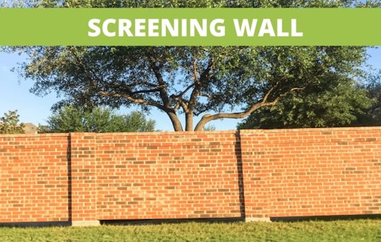 Construction on Screening Wall Begins in Park Ridge Estates, Lewisville Advises Caution and Pet Safety