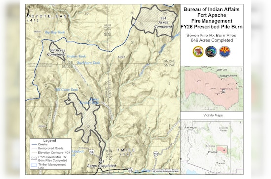 Controlled Burns Continue on Fort Apache Indian Reservation to Enhance Land Health and Safety