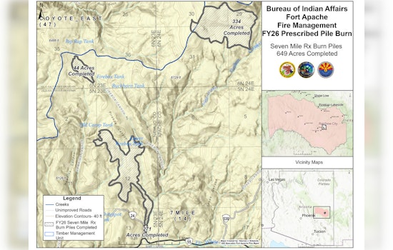 Controlled Burns Continue on Fort Apache Indian Reservation to Enhance Land Health and Safety