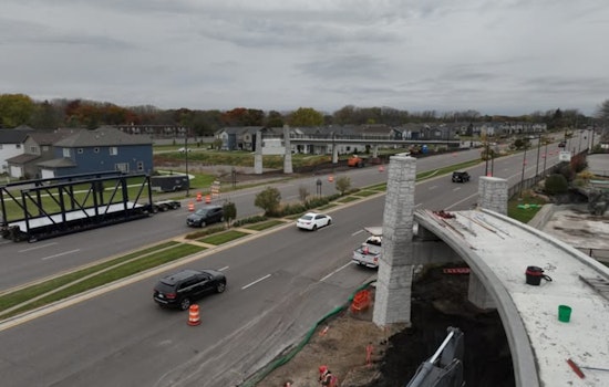 Coon Rapids Boulevard Closure Tonight for Pedestrian Bridge Installation, Detours in Place