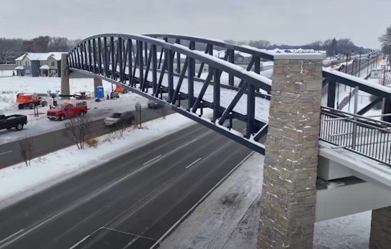 Coon Rapids Debuts New Pedestrian Bridge; Spring Opening Anticipated Following Delay