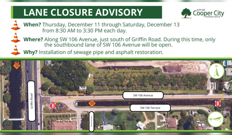 Cooper City Residents Brace for Traffic Delays Amid Utility Work for Hanson Preserve Development