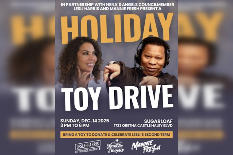 Councilmember Lesli Harris and DJ Mannie Fresh Host First Annual Holiday Toy Drive & Community Celebration in New Orleans